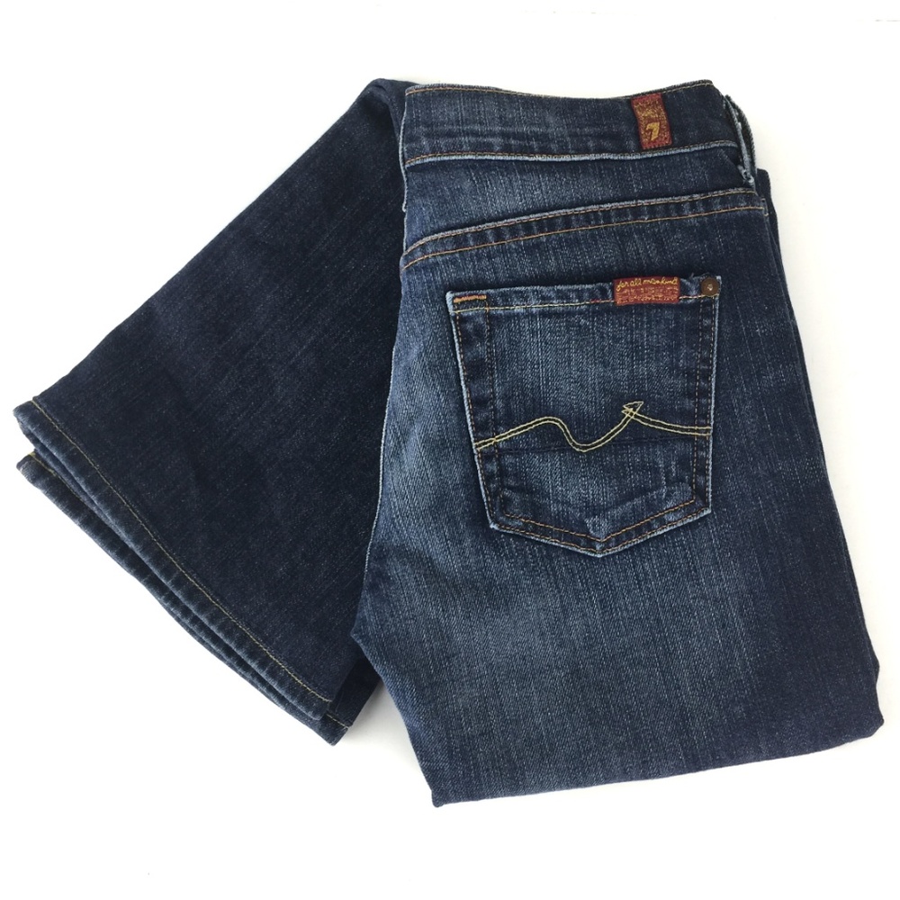 7 For All Mankind Low Rise Bootcut Jeans
